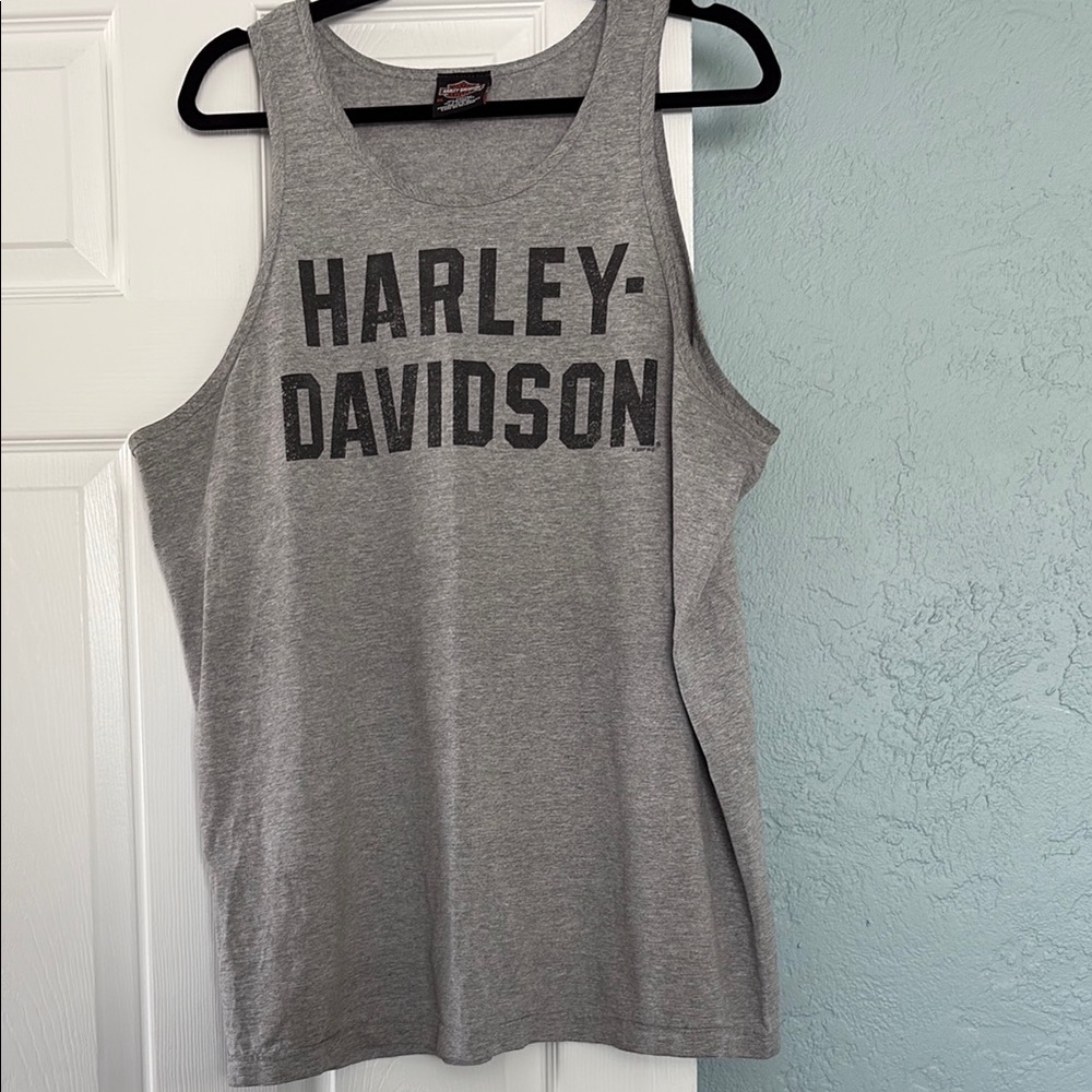 Harley-Davidson Sleeveless Gray Top